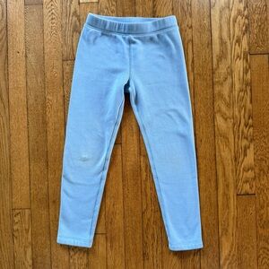 Primary Kids Coziest Fleece-Lined Leggings 8 Vintage Blue